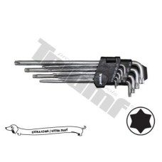 Zestaw kluczy Torx bez otworu, 9 - częściowy Zestaw kluczy Torx bez otworu, 9 - częściowy
