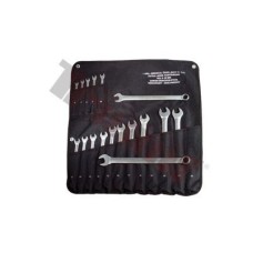 Zestaw kluczy oczkowo-płaskich długich od 6 do 22 mm, 17 szt.