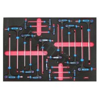 Moduł T-kluczy TORX, IMBUS, 18 części Moduł T-kluczy TORX, IMBUS, 18 części
