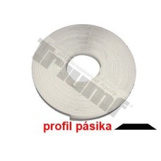 PP taśma , biała o szerokości 11mm, ogółem 9.0m  xxx