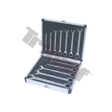 Zestaw kluczy oczkowo-płaskich z grzechotką 8 - 19 mm, 12 - szt. Zestaw kluczy oczkowo-płaskich z grzechotką 8 - 19 mm, 12 - szt.