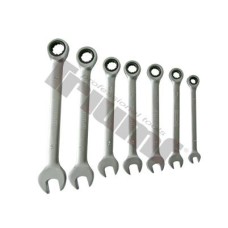 Zestaw kluczy oczkowo-płaskich z grzechotką 8 - 19 mm, Multi Gear, 7 - szt. Zestaw kluczy oczkowo-płaskich z grzechotką 8 - 19 mm, Multi Gear, 7 - szt.