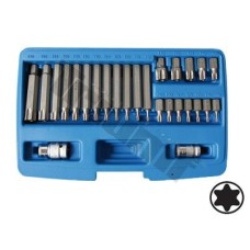 Zestaw bitów Torx z otworem, 26 - części Zestaw bitów Torx z otworem, 26 - części