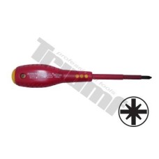 Wkrętak krzyżowy z izolacją  VDE PZ 1 x 80 mm