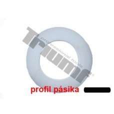 Taśma PP, biała, ? 20,0 mm, ogółem 4,5 m