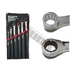 Zestaw długich kluczy z grzechotką, 10 - 19 mm, 6 - szt. Zestaw długich kluczy z grzechotką, 10 - 19 mm, 6 - szt.