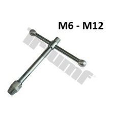 Bardzo mocny uchwyt do gwintowników M6-M12, długi - 190mm, napęd 6kątny - 13mm Bardzo mocny uchwyt do gwintowników M6-M12, długi - 190mm, napęd 6kątny - 13mm