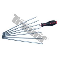 Wkrętak z wymiennymi bitami Torx i TS (przekrój 5 - kątny)