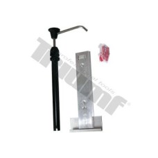 Pompka dozująca metalowa do puszek 4,5 l, z uchwytem (wieszakiem) na ścianę Pompka dozująca metalowa do puszek 4,5 l, z uchwytem (wieszakiem) na ścianę