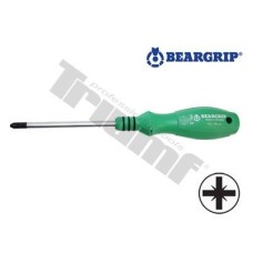 skrutkovač krížový séria 717-PD2x120 mm zelený+čierny oring, Beargrip xxx skrutkovač krížový séria 717-PD2x120 mm zelený+čierny oring, Beargrip xxx