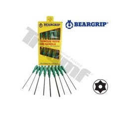 sada Torx skrutkovačov 9 - dielna (8 - 40) vŕtané, séria 2615R, Beargrip xxx sada Torx skrutkovačov 9 - dielna (8 - 40) vŕtané, séria 2615R, Beargrip xxx