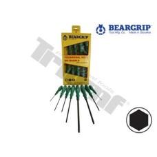 sada inbus skrutkovačov priame 8 - dielna (2 - 10 mm), séria 2305, Beargrip xxx