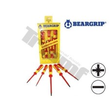 sada 2K VDE skrutkovačov 5 - dielna séria 741-PD+PL, Beargrip xxx