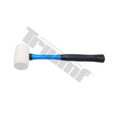 Młotek gumowy, biały 250 g , rękojeść fiberglas Młotek gumowy, biały 250 g , rękojeść fiberglas