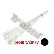 Pałeczki z tworzywa, szare  ? 3 mm, 9 m