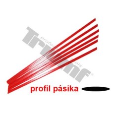Taśma pilietylenowa, czerwona,  1.5 m