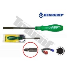 Pevný skrutkovač s magnetom na bity (3015), Beargrip na blistri (B-T) Pevný skrutkovač s magnetom na bity (3015), Beargrip na blistri (B-T)