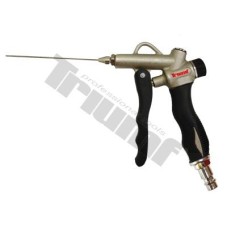 Regulovateľná ofukovacia pištoľ, nastavitelný smer vzduchu, so špec. Koncovkou ?3mm, dĺžka 150mm