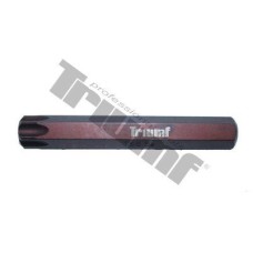 Bit Torx T55 x 75 mm, bez otworu, 10 mm trzpień Bit Torx T55 x 75 mm, bez otworu, 10 mm trzpień
