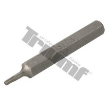 Bit Torx T10 x 75 mm z otworem, 10 mm trzpień Bit Torx T10 x 75 mm z otworem, 10 mm trzpień