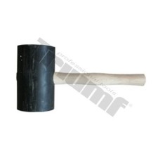 Kladivo gumené čierne, súdkovitý tvar ?100x170 mm, 2000g, maxi, drevená rukoväť Kladivo gumené čierne, súdkovitý tvar ?100x170 mm, 2000g, maxi, drevená rukoväť