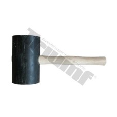 Kladivo gumené čierne, súdkovitý tvar ?120x200mm, 3500g, maxi, drevená rukoväť Kladivo gumené čierne, súdkovitý tvar ?120x200mm, 3500g, maxi, drevená rukoväť
