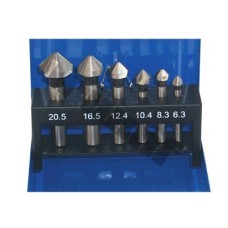 Zestaw pogłębiaczy 6,3-20,5 mm, 6 części, HSS Zestaw pogłębiaczy 6,3-20,5 mm, 6 części, HSS