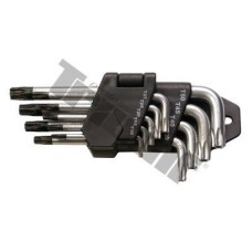 Zestaw kluczy Torx z otworem, krótkie, 9 -częściowy Zestaw kluczy Torx z otworem, krótkie, 9 -częściowy
